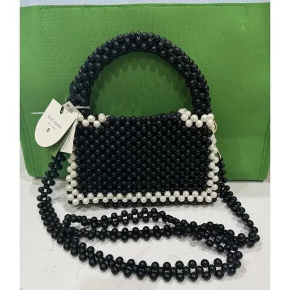 Kate Spade x Target Beaded Black Handbag NEW - Picture 2 of 4